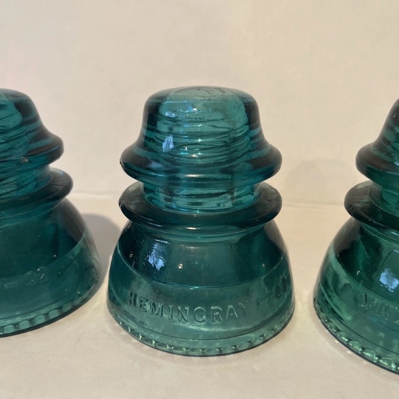 Vintage Hemingray Glass Insulators Made In USA - Picture 3 of 6